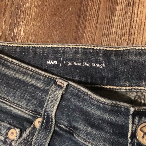 AG Adriano Goldschmied Jeans Women's 32 Mari High Rise Slim Straight Dark - Picture 3 of 4